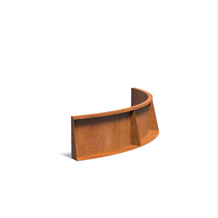 Corten Retaining Wall 400 Curved