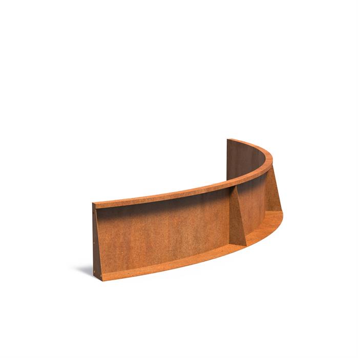 Corten Retaining Wall 400 Curved
