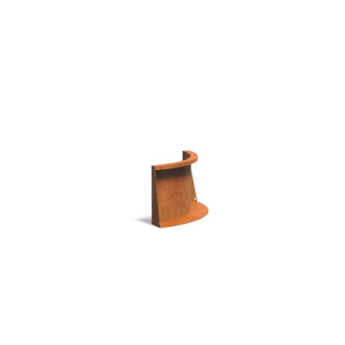 Corten Retaining Wall 400 Curved