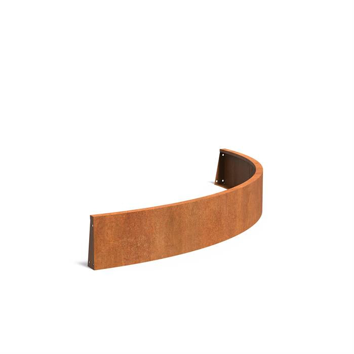 Corten Retaining Wall 300 Curved