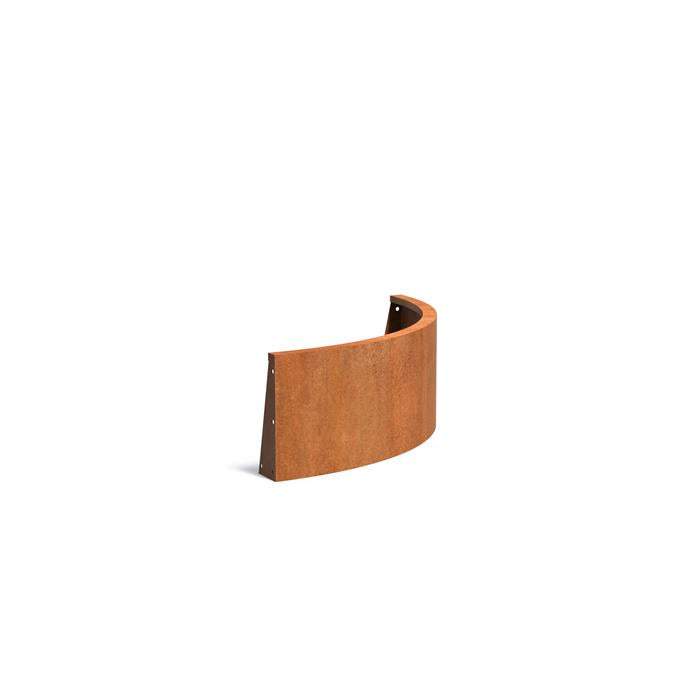 Corten Retaining Wall 400 Curved