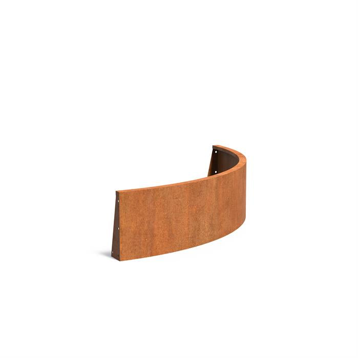 Corten Retaining Wall 400 Curved