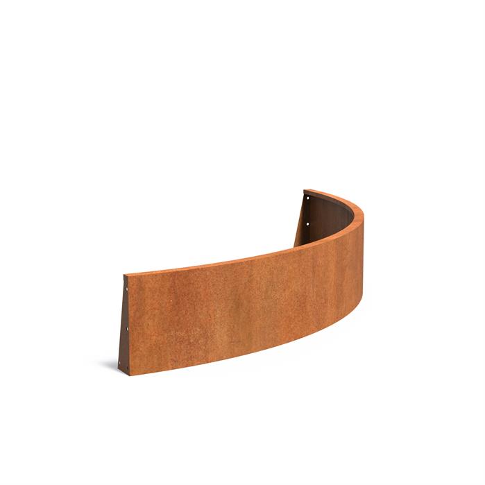 Corten Retaining Wall 400 Curved