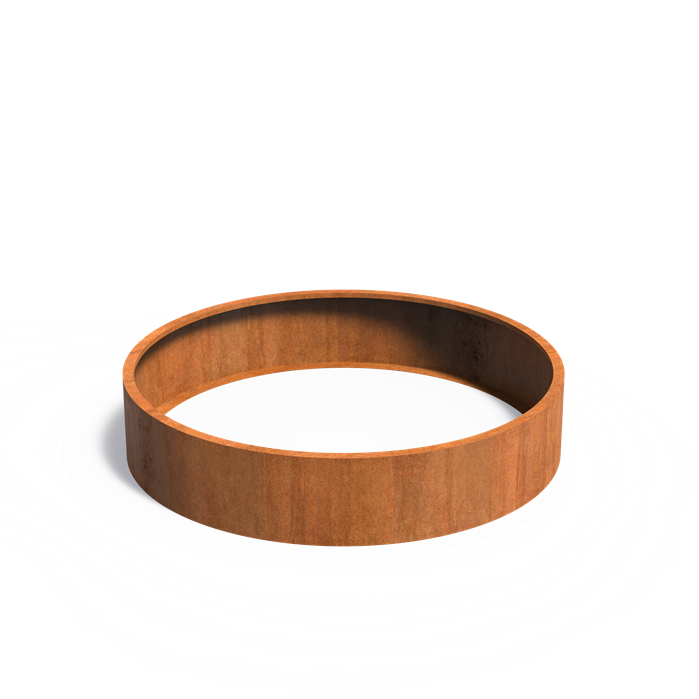 Round Corten Steel Raised Bed - No Base