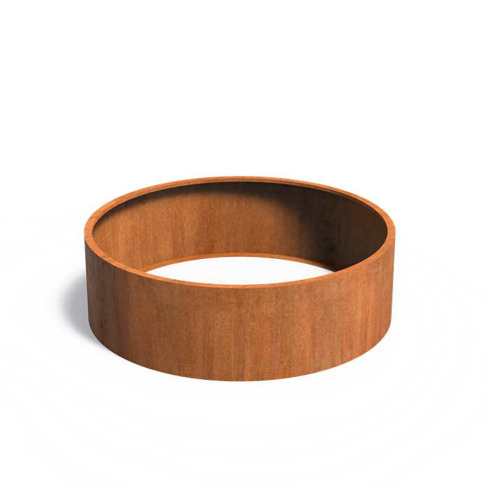 Round Corten Steel Raised Bed - No Base