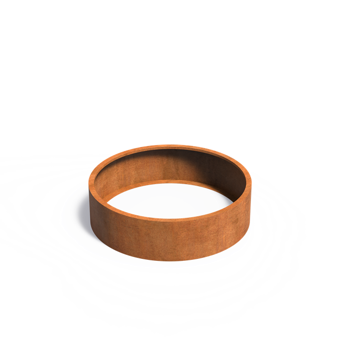 Round Corten Steel Raised Bed - No Base