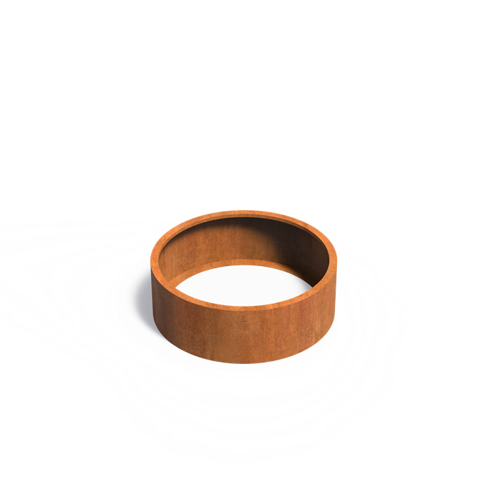 Round Corten Steel Raised Bed - No Base