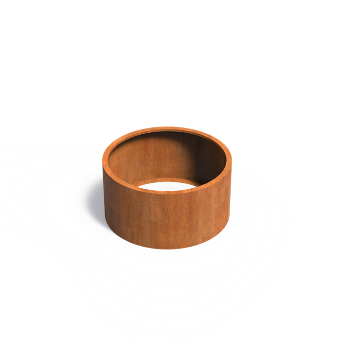 Round Corten Steel Raised Bed - No Base