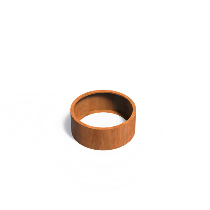 Round Corten Steel Raised Bed - No Base