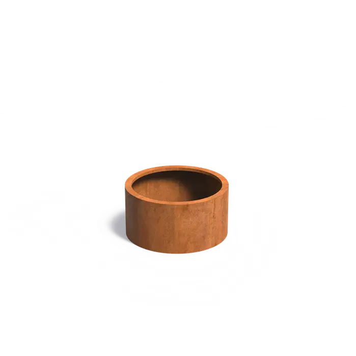Round Corten Steel Raised Bed - No Base