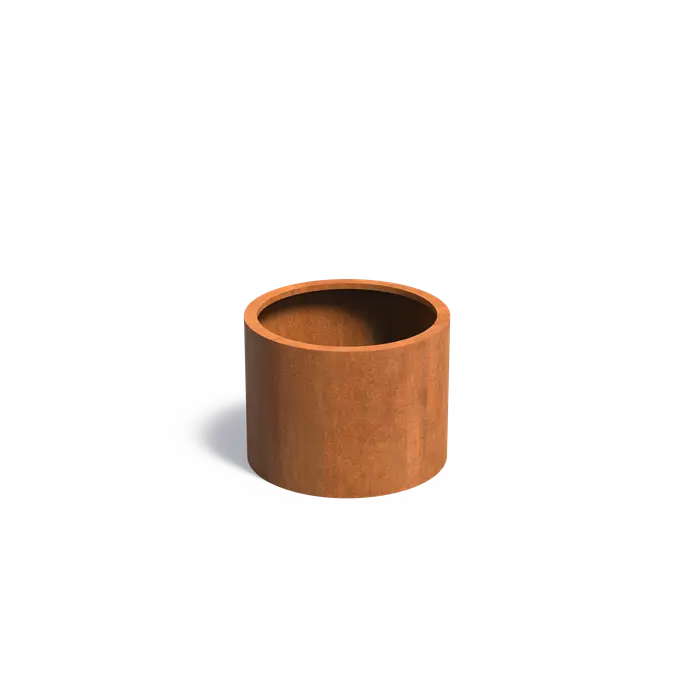 Round Corten Steel Raised Bed - No Base