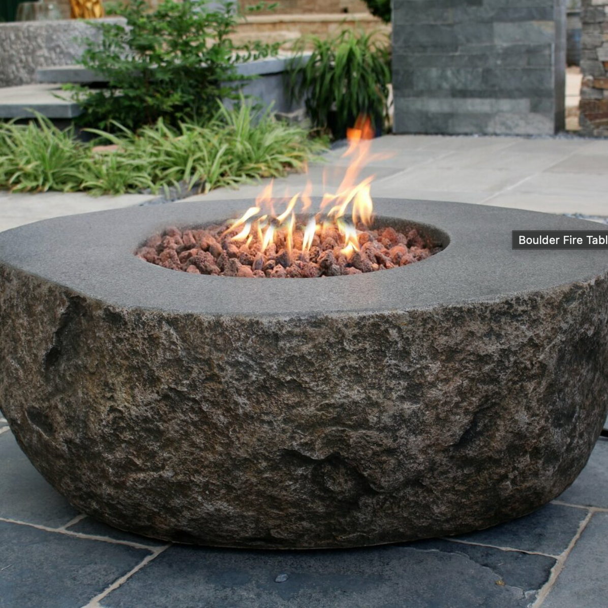 boulder gas fire table