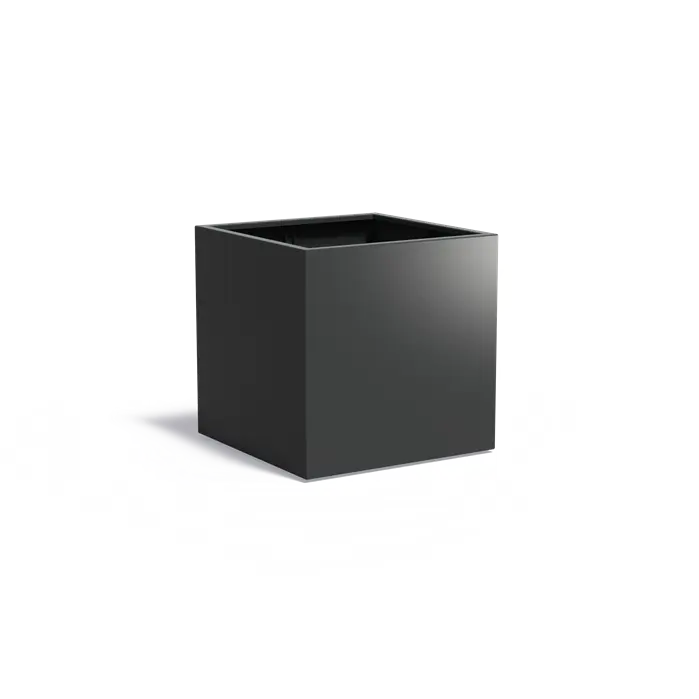 Powder Coated Steel Cube Planter