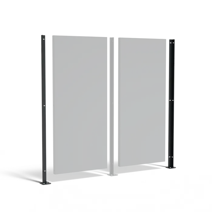 Coated Steel Screens - Panel Posts