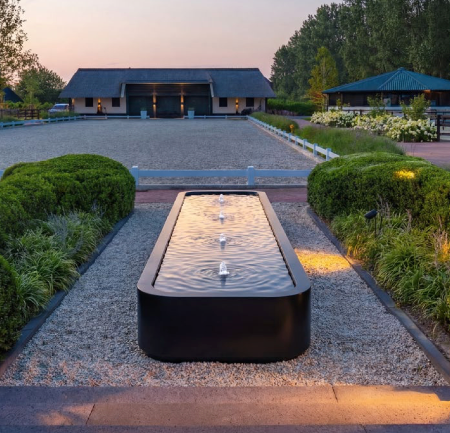 Designer Aluminium Square Water Table