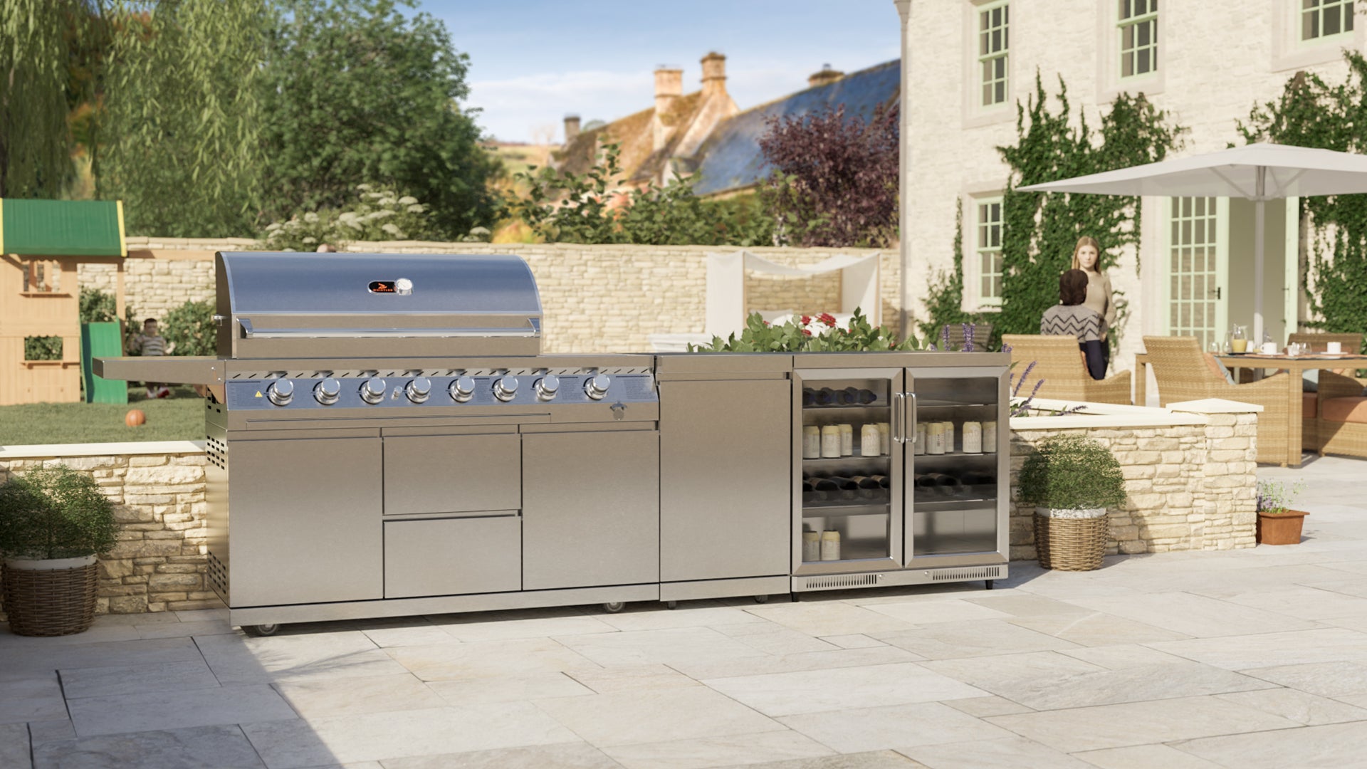 Blockley 6 Burner Outdoor Kitchen