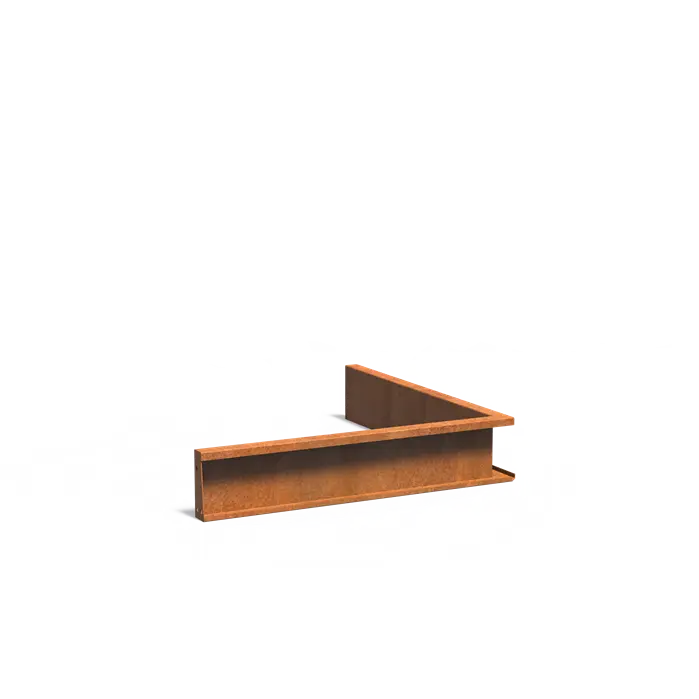 Straight & Corners Corten Retaining Wall 200