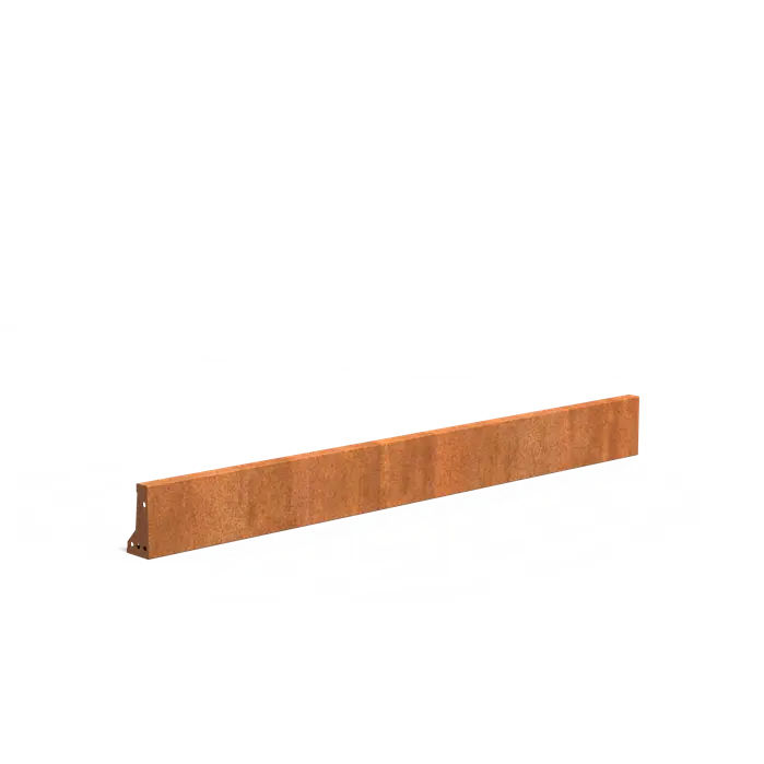 Straight & Corners Corten Retaining Wall 200