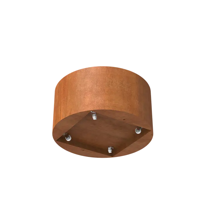 Circum Corten Planter with wheels