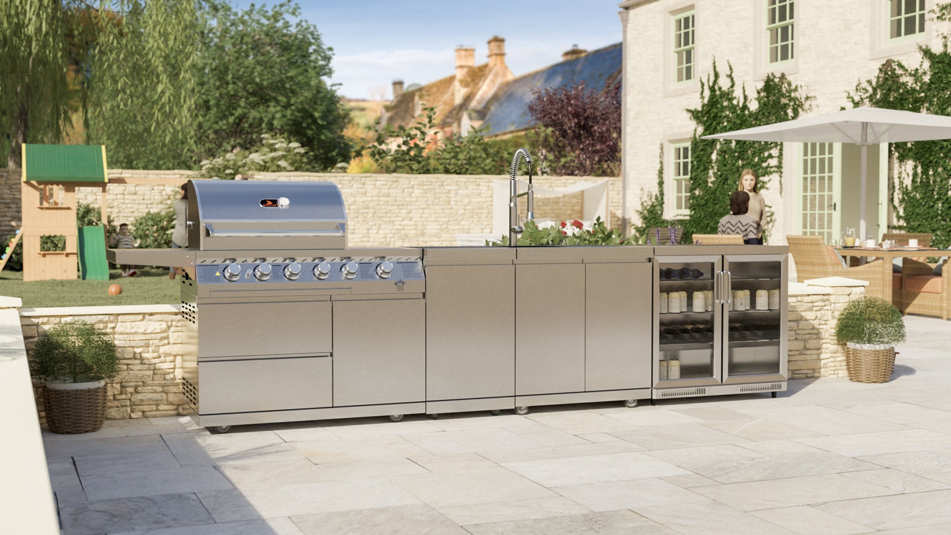 Oaksey 4 Outdoor Kitchen