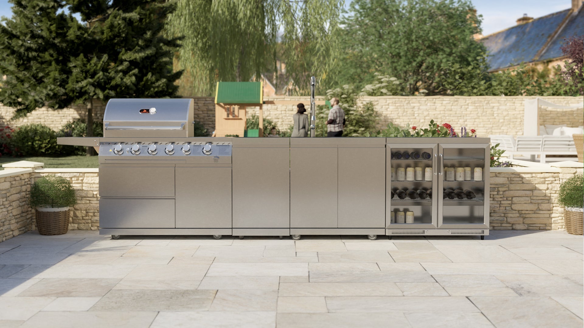 Oaksey 4 Outdoor Kitchen