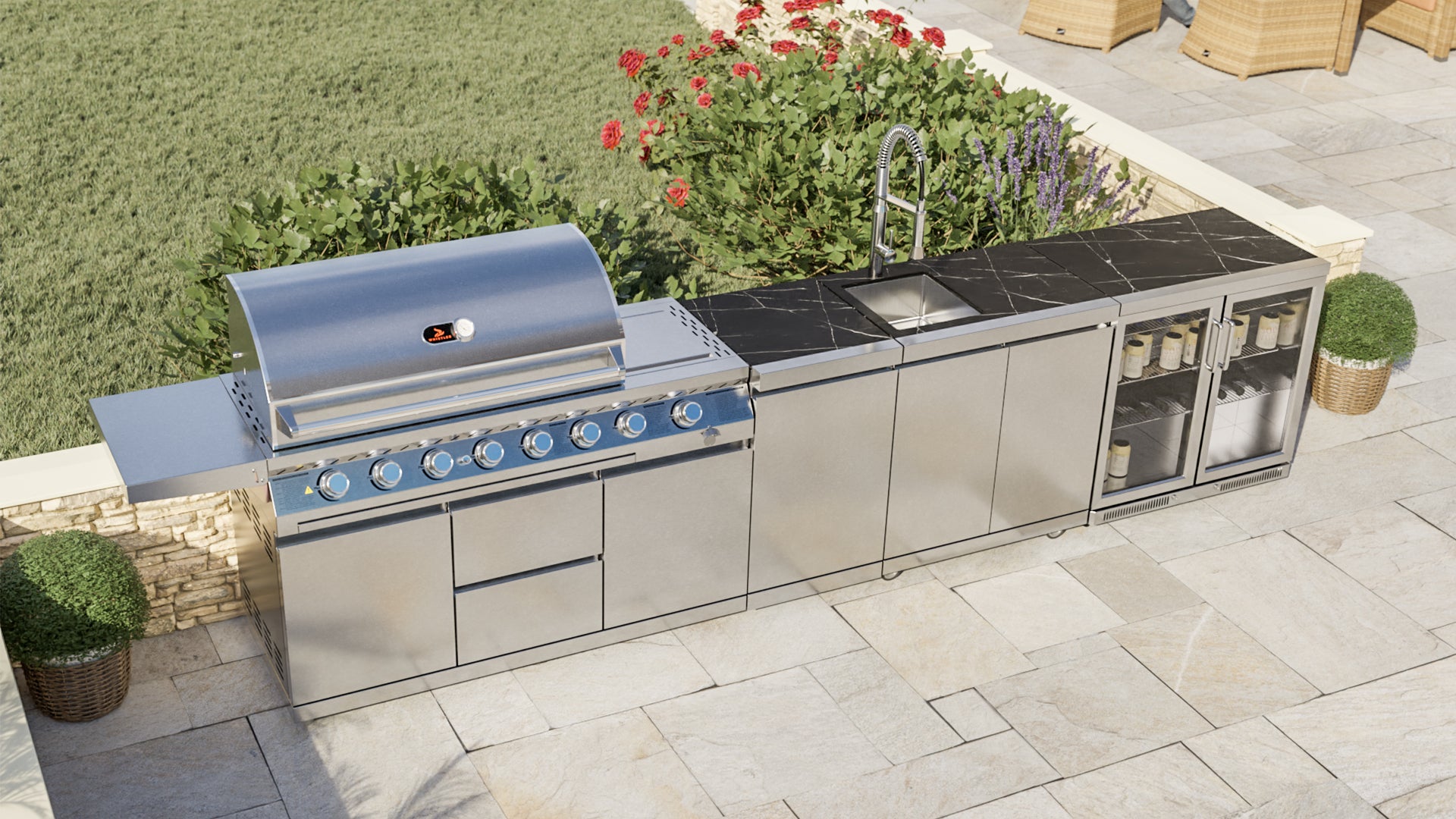 Oaksey 6 Outdoor Kitchen