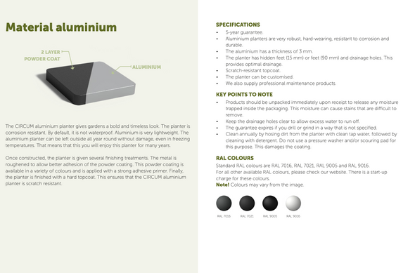 Circum Aluminium Raised Bed without bottom