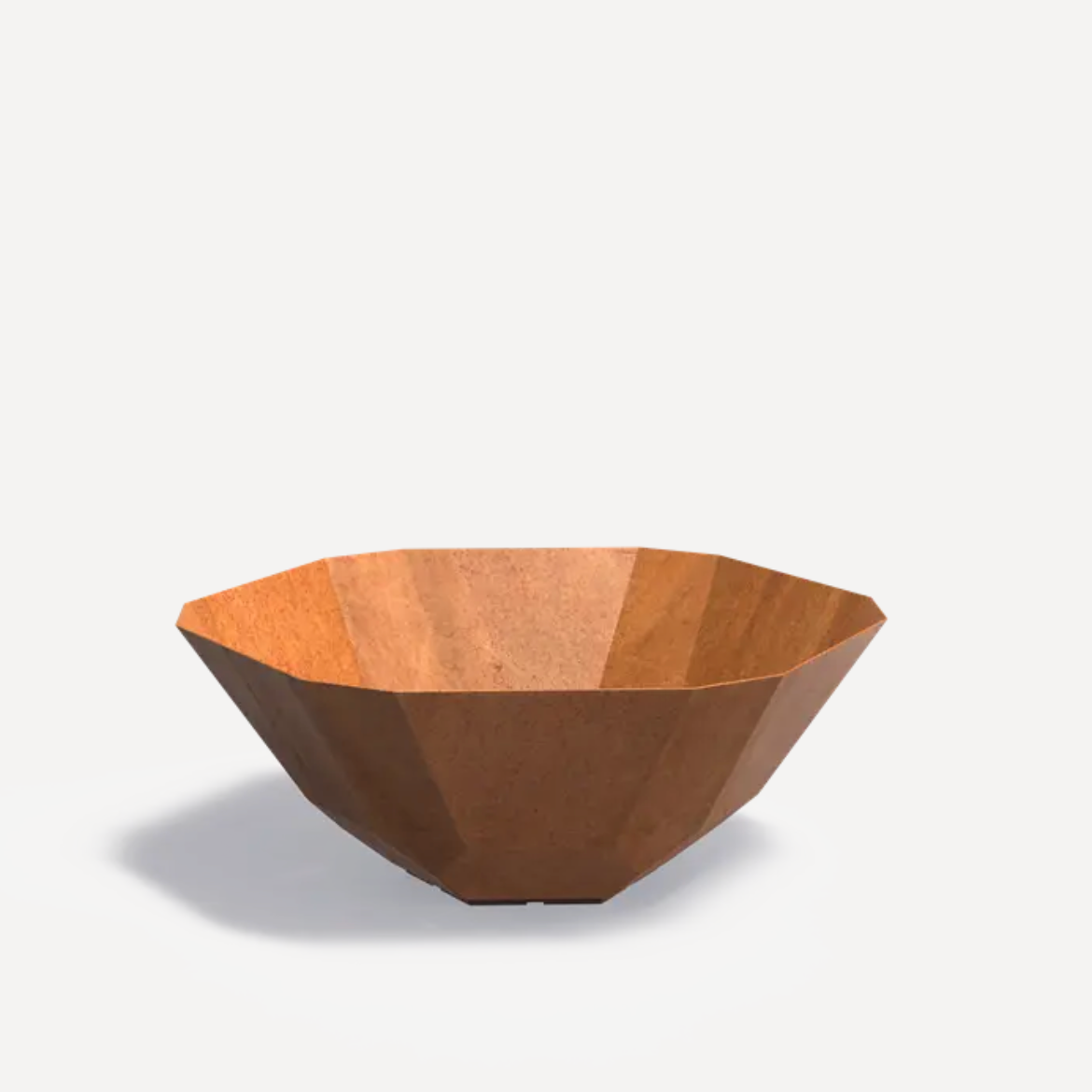 Facet Corten Planter