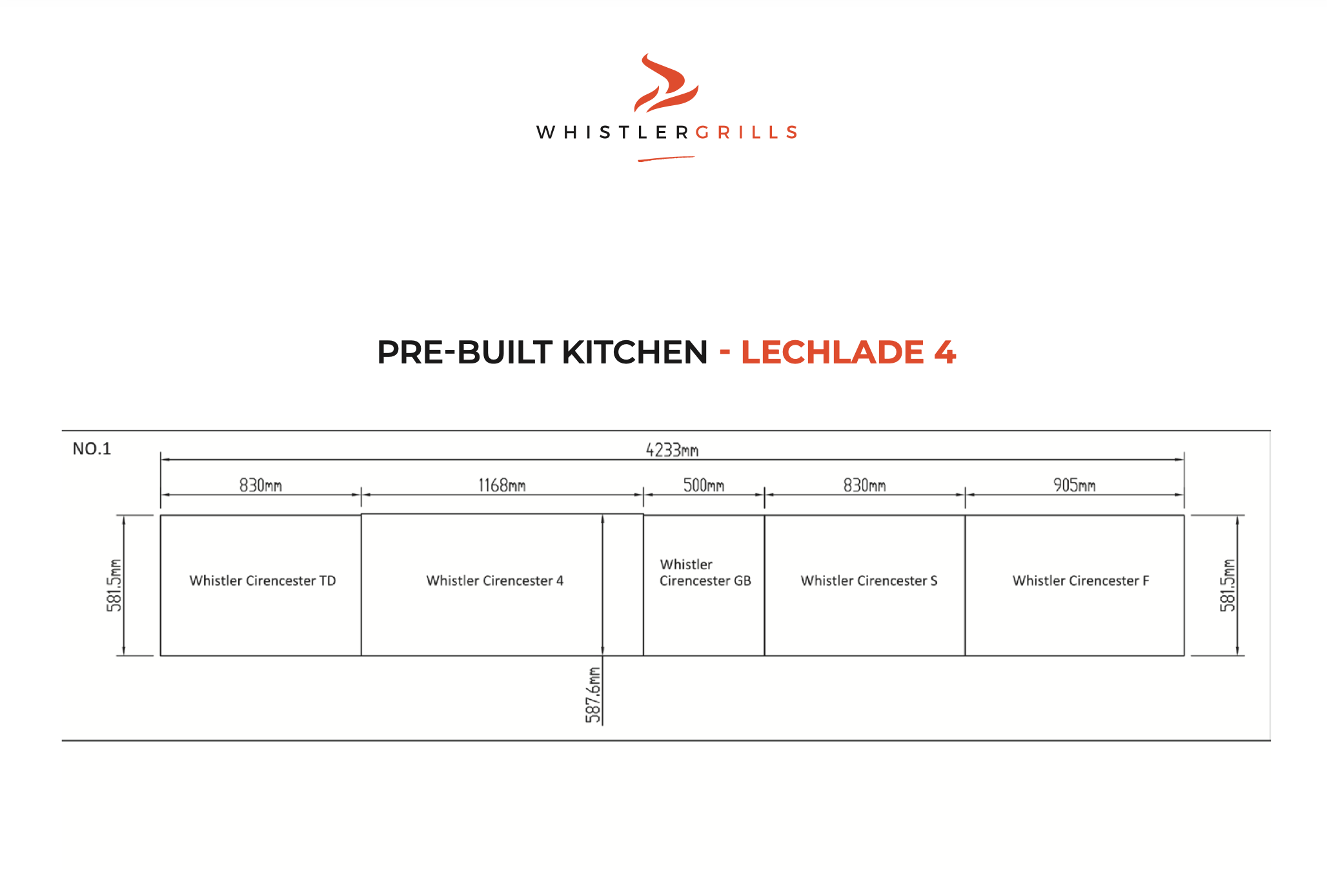 Lechlade 4 Outdoor Kitchen