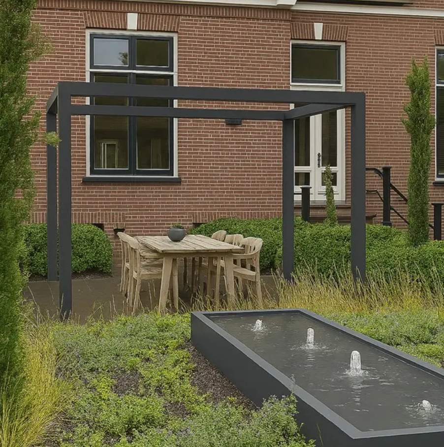 Pergola U-Shaped Coated Steel