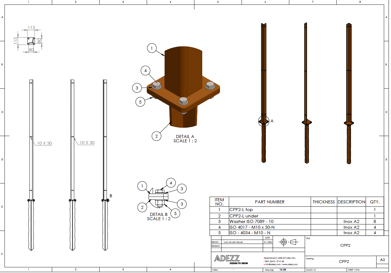 Corten Screens - Panel Post