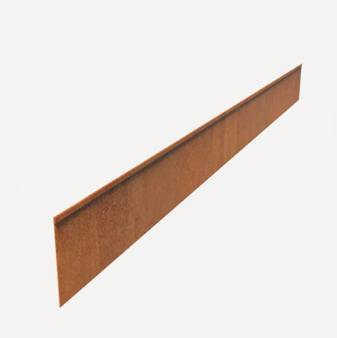 Folded Corten Garden Edging