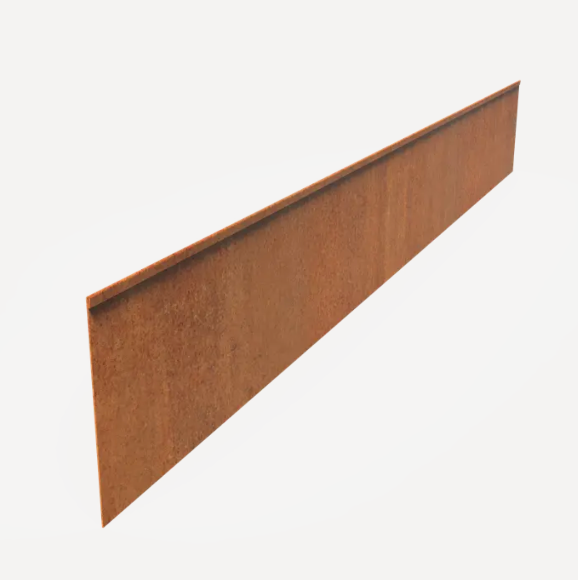 Folded Corten Garden Edging