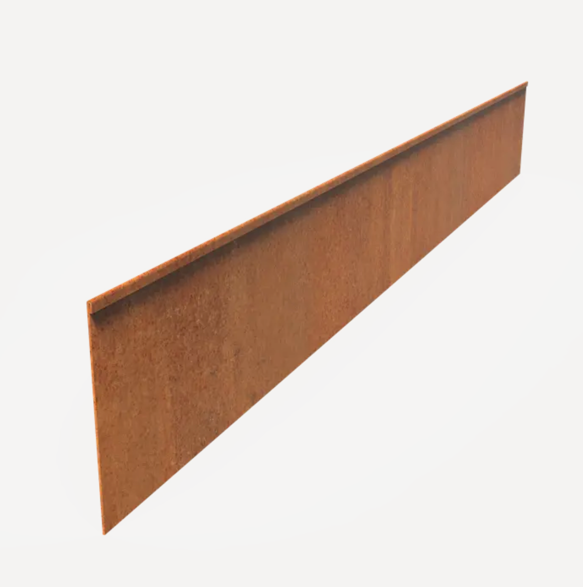 Folded Corten Garden Edging