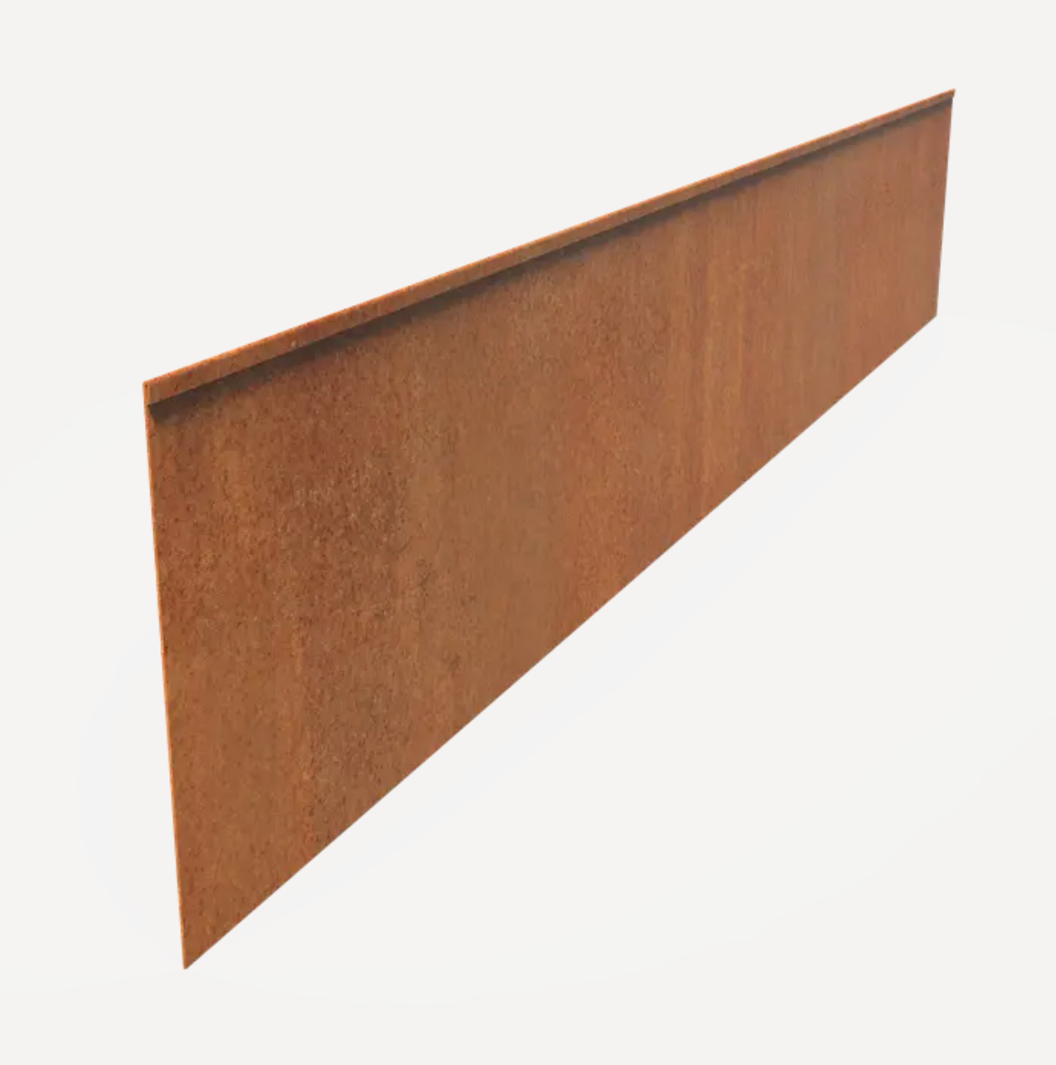 Folded Corten Garden Edging