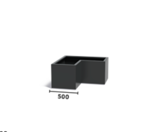 Carrez Aluminium L-Shape Planter