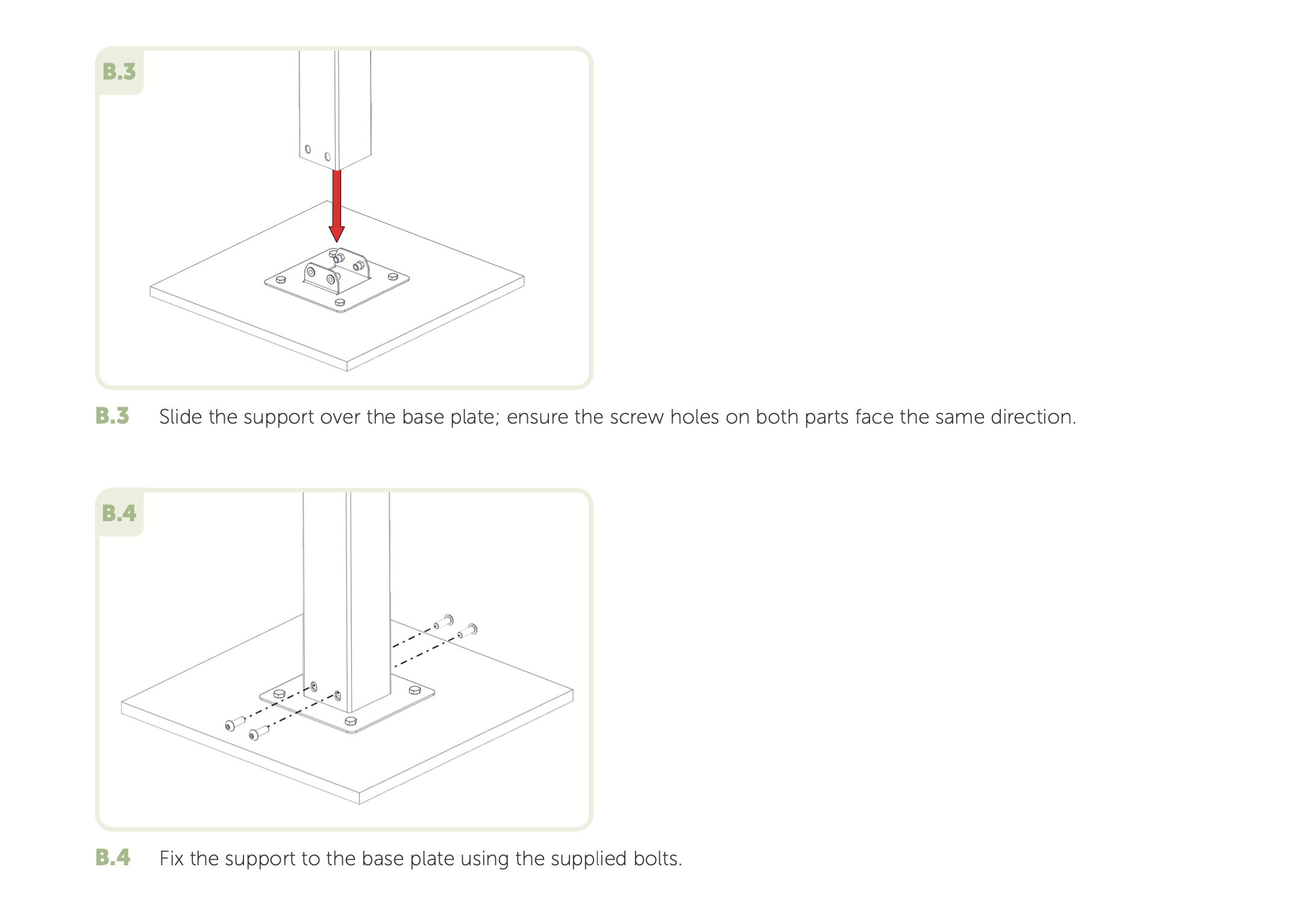 Ground Level fixing plate - Adezz Pergola