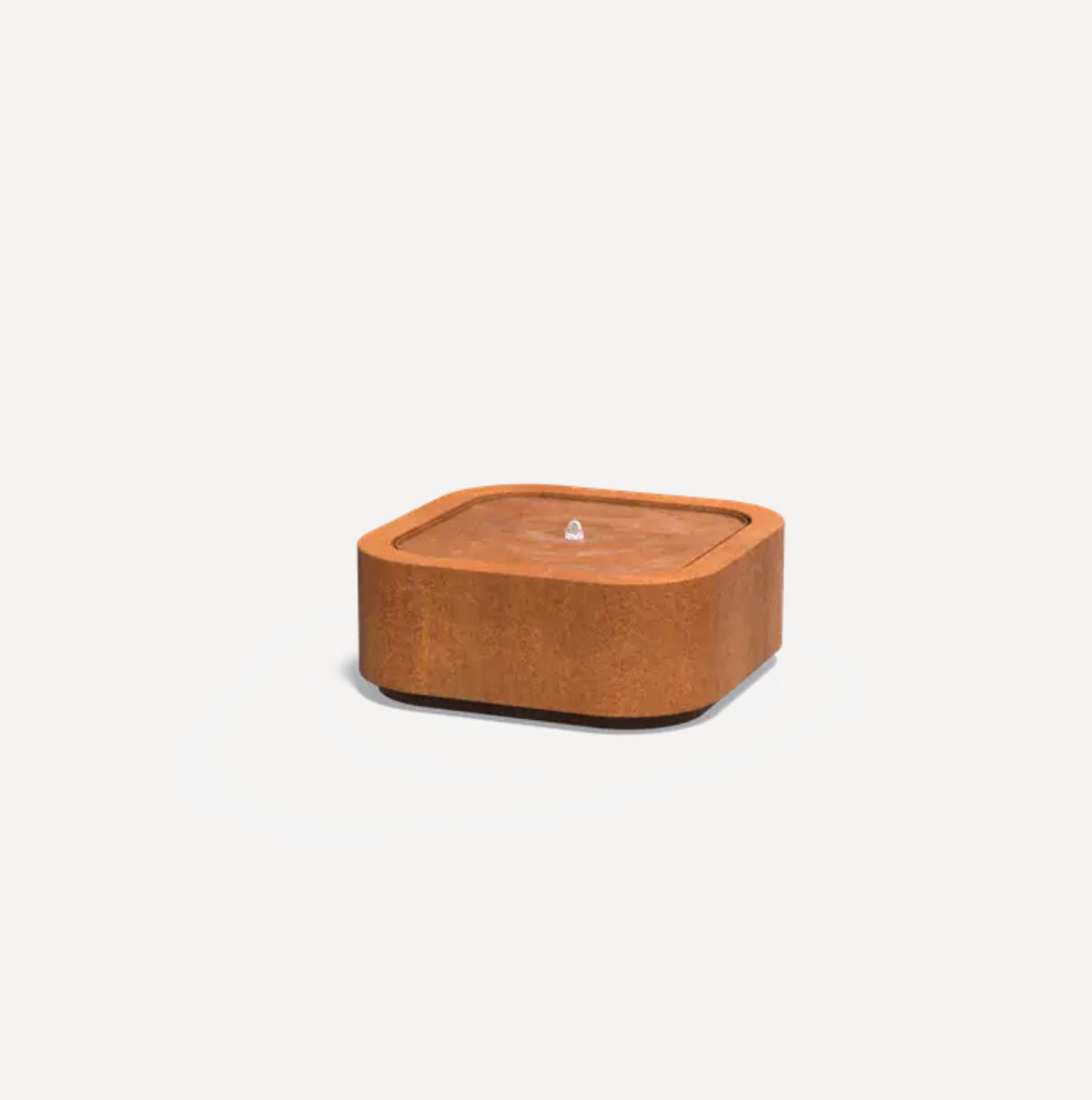 Designer Corten Square Water Table