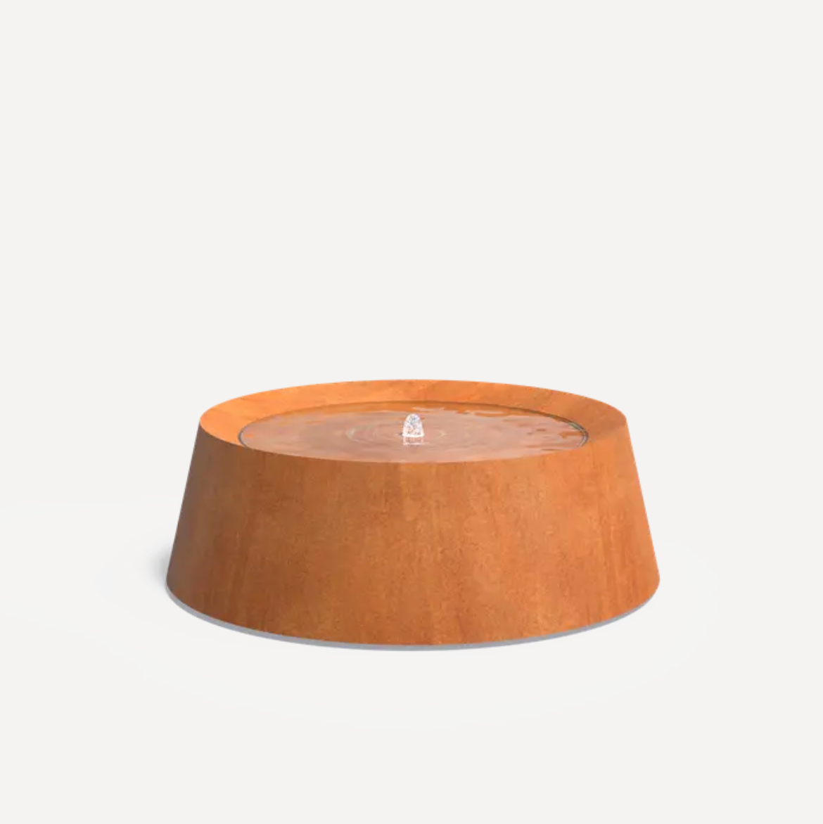 Cove Corten Round Water Table