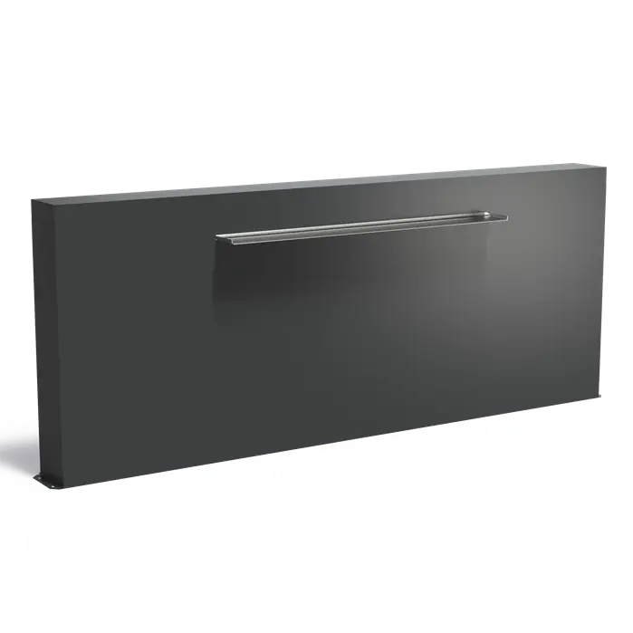 Aluminium Pondwall Freestanding - 1500mm Water Blade