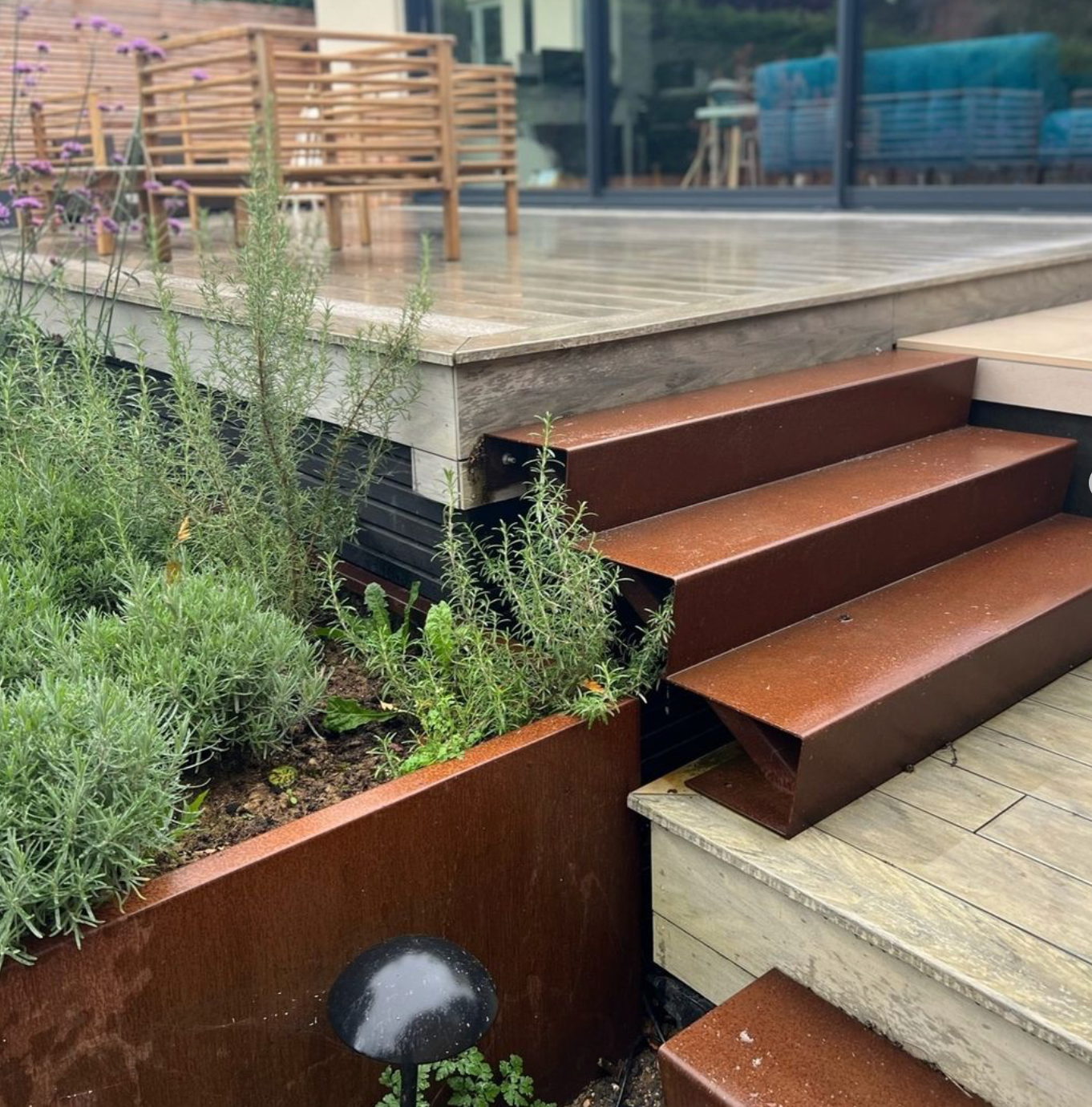 Corten Steel Stairs