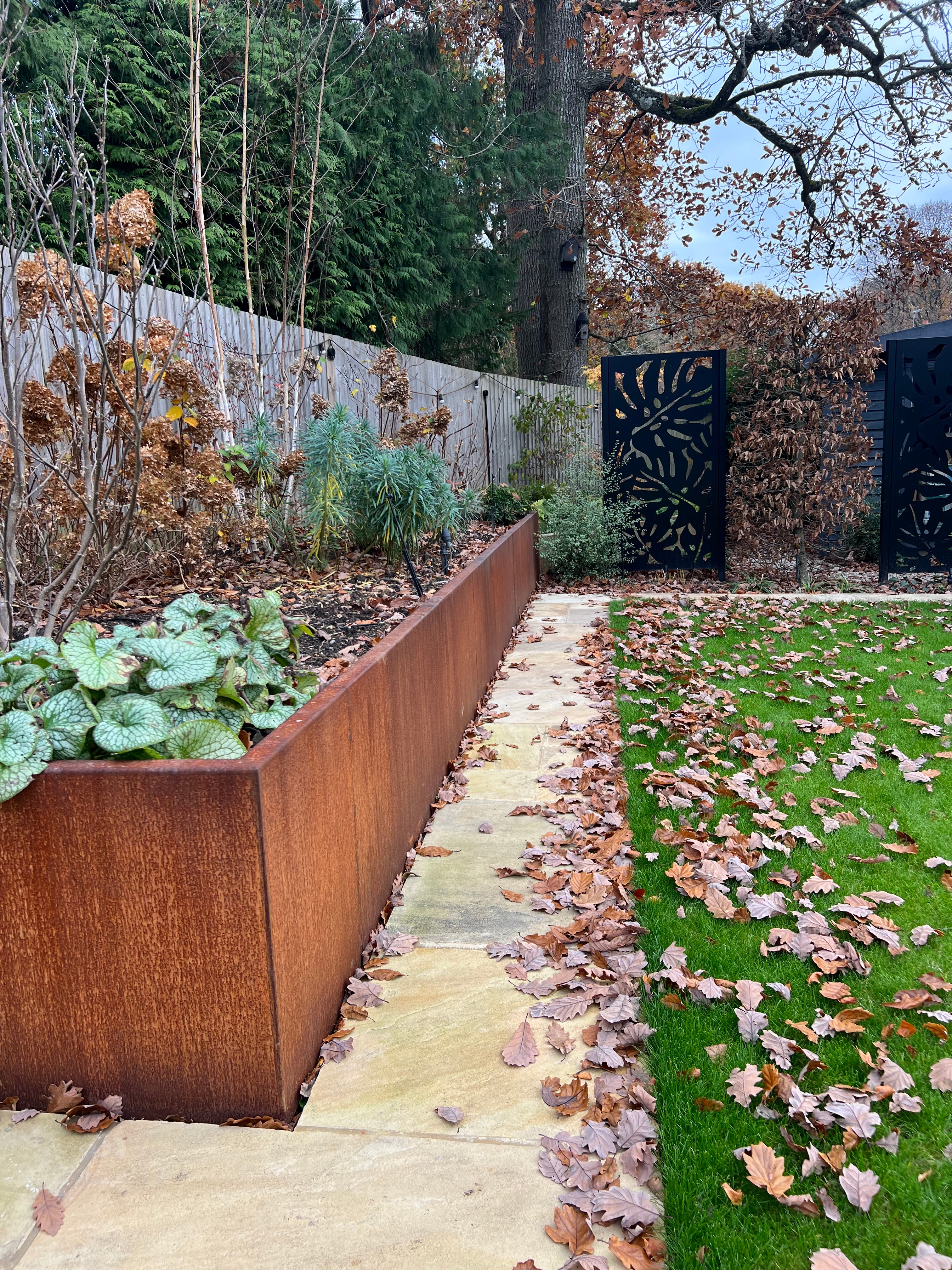 Corten Retaining Wall 500 Straight & Corners