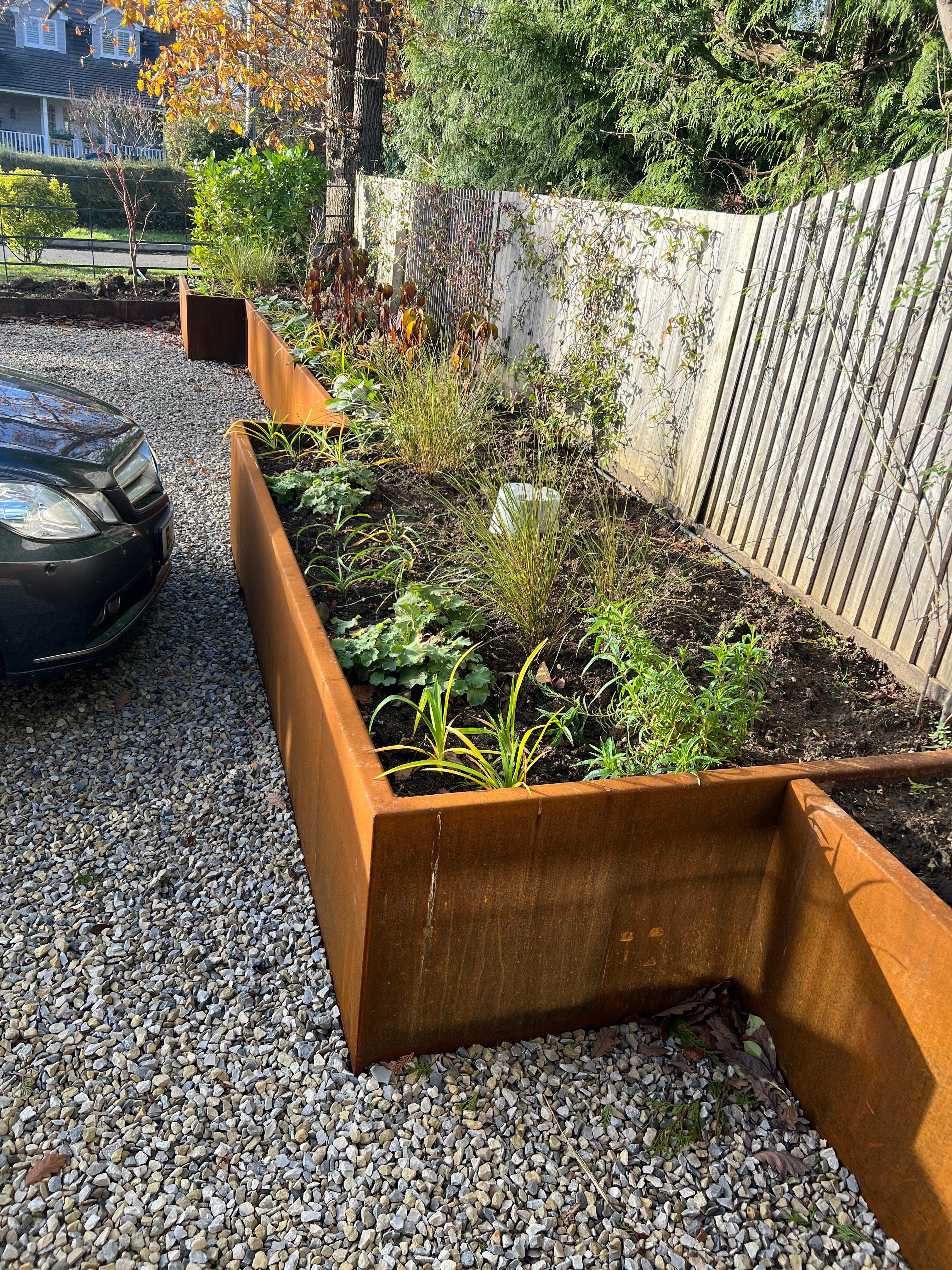 Corten Retaining Wall 600 Straight & corners