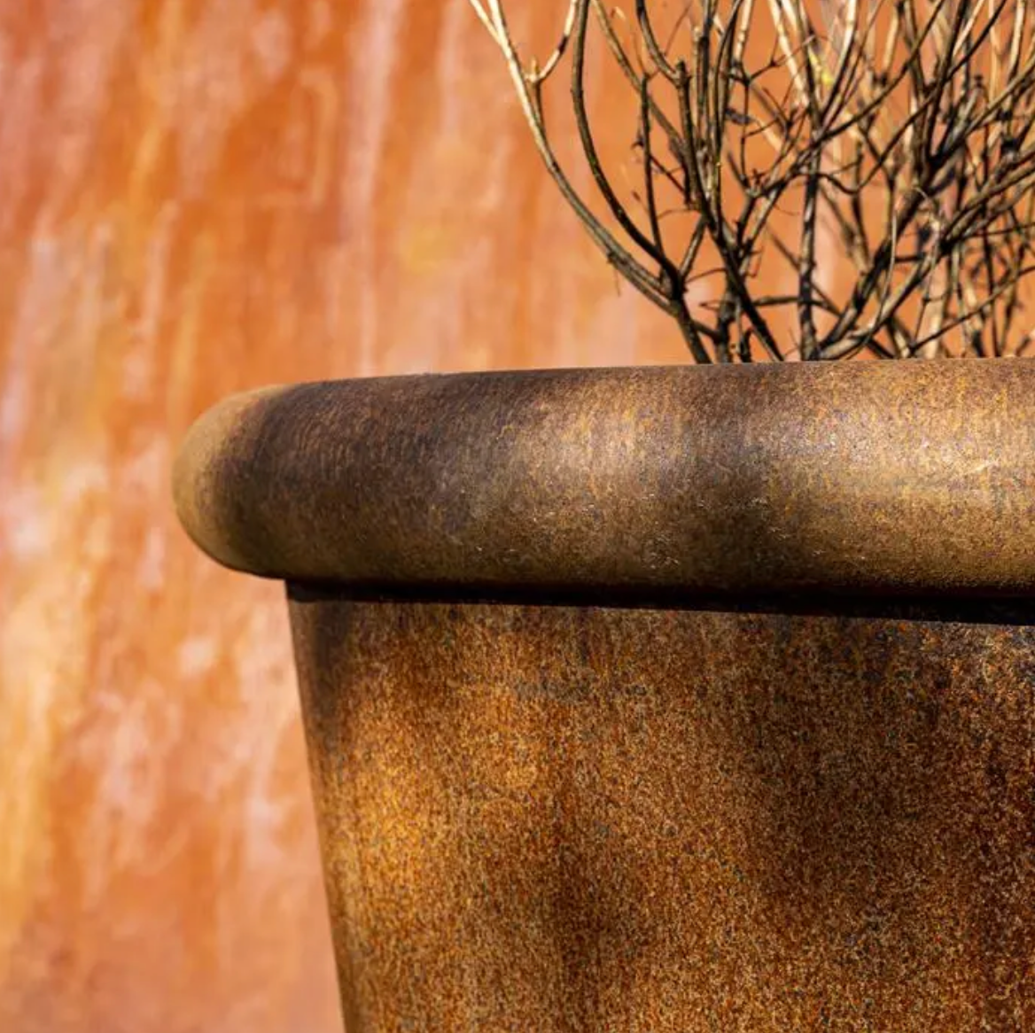 Tube Corten Steel Garden Planter