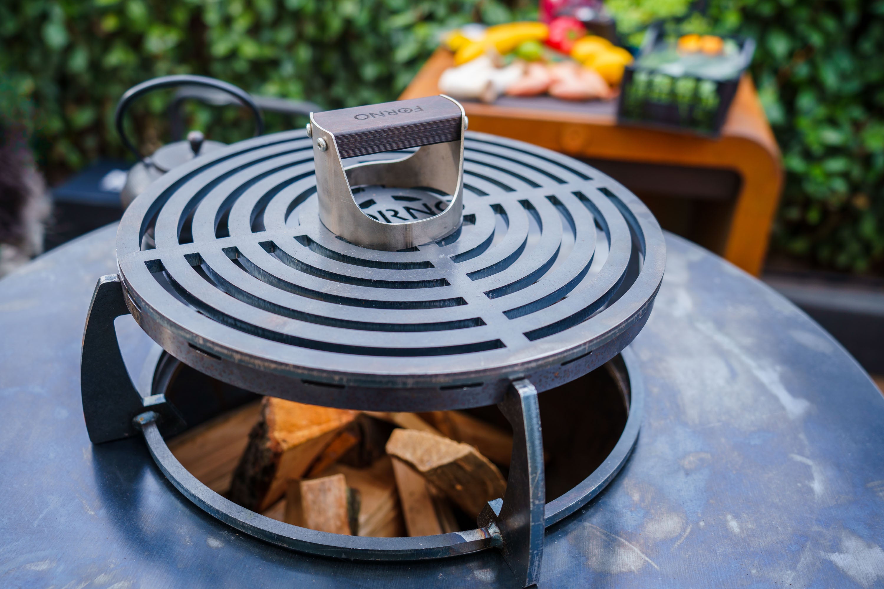 grill lifter on grill 