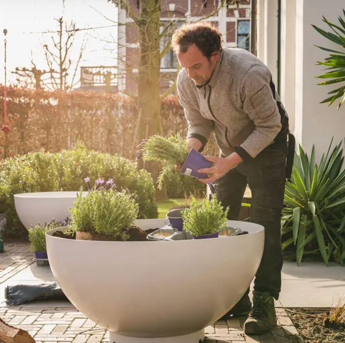 Bocca Coated Steel Planter