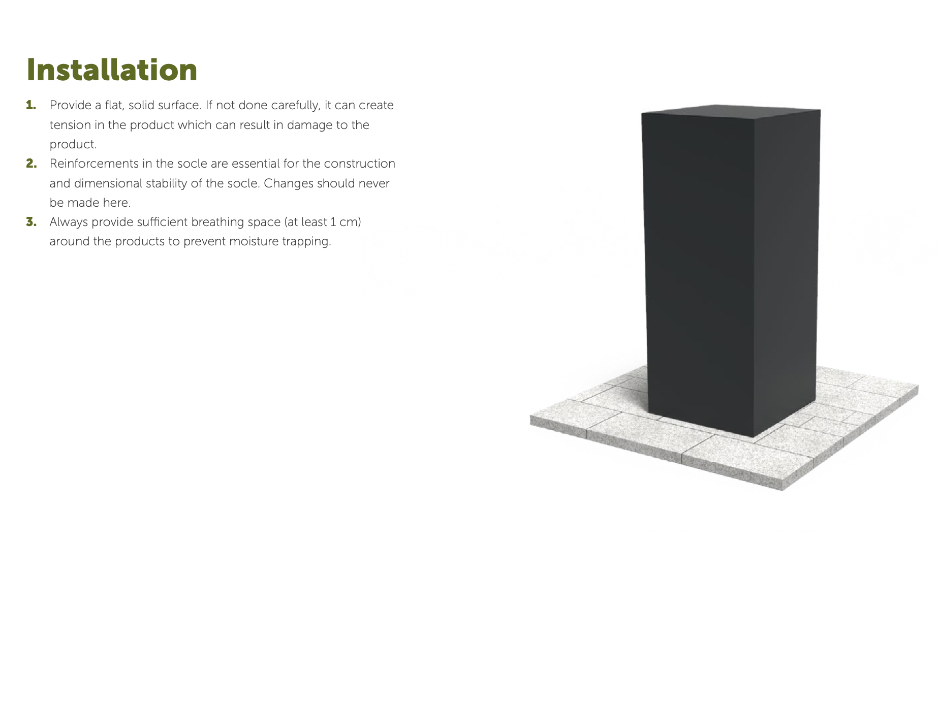 Socle Aluminium Pedestal Tall