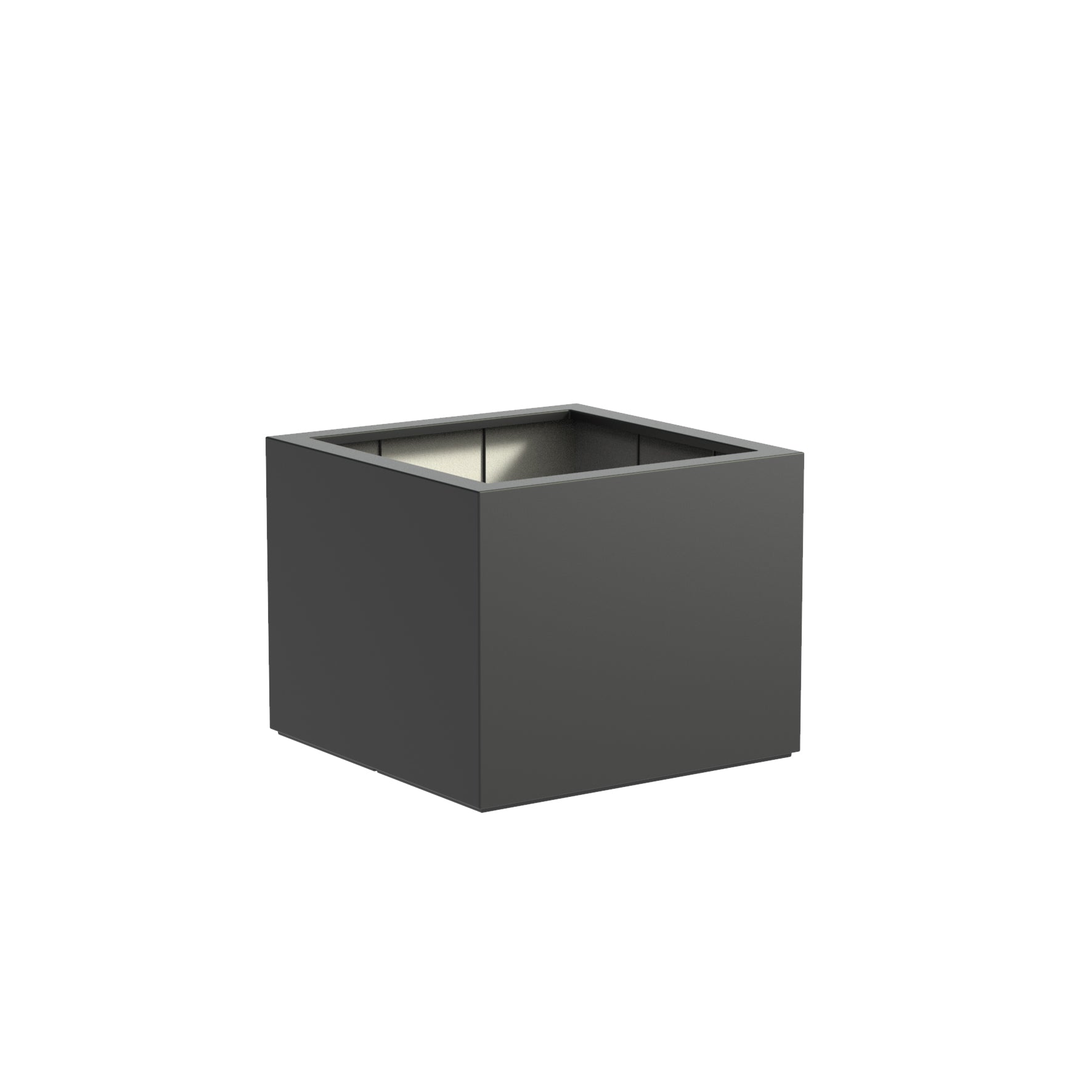 square black fibreglass garden planter