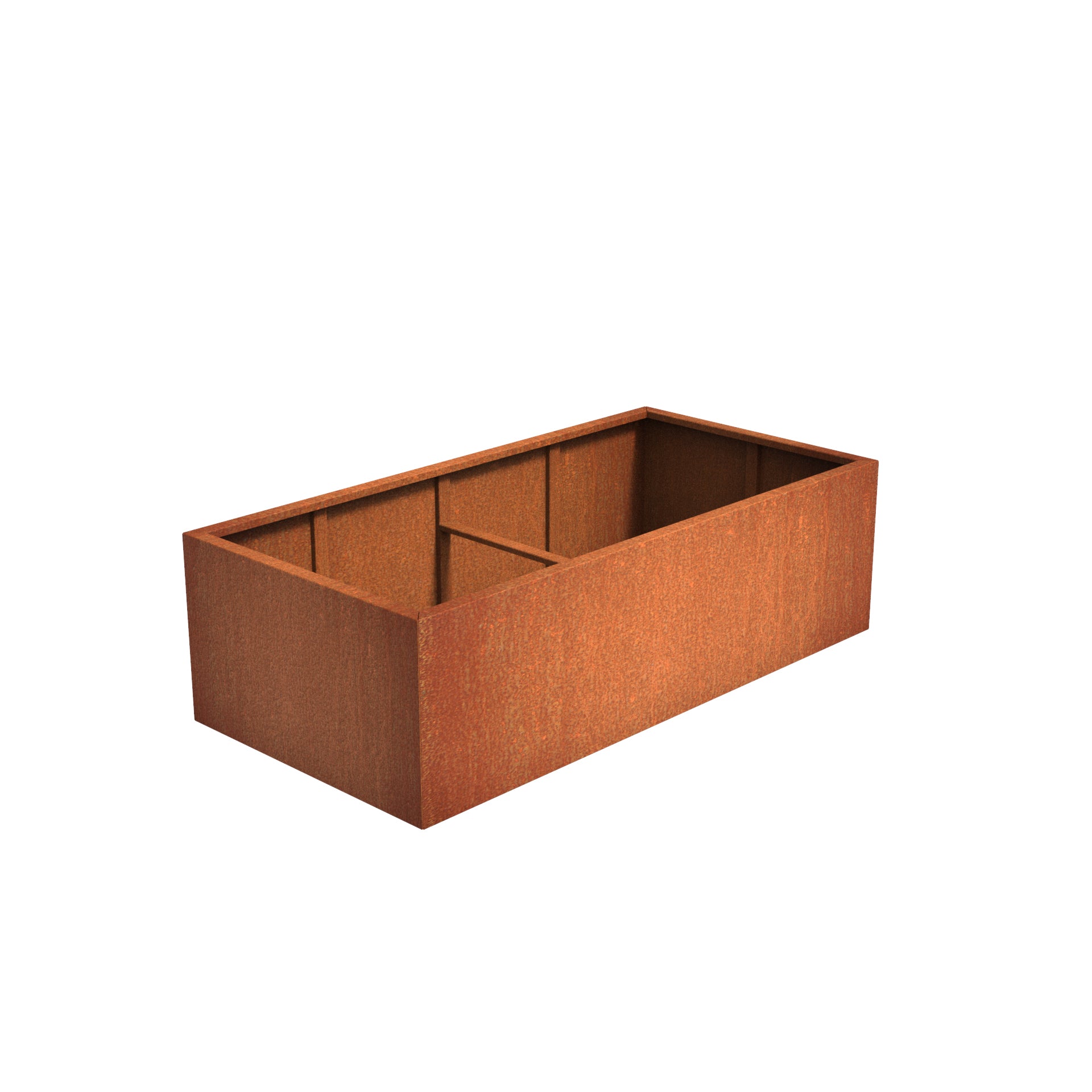 Corten Steel garden trough planter available in a variety of sizes