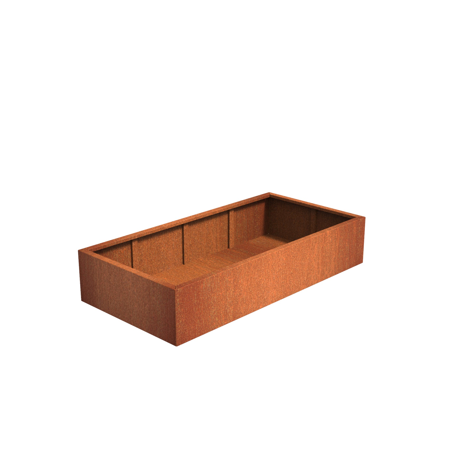 Corten Steel garden trough planter available in a variety of sizes